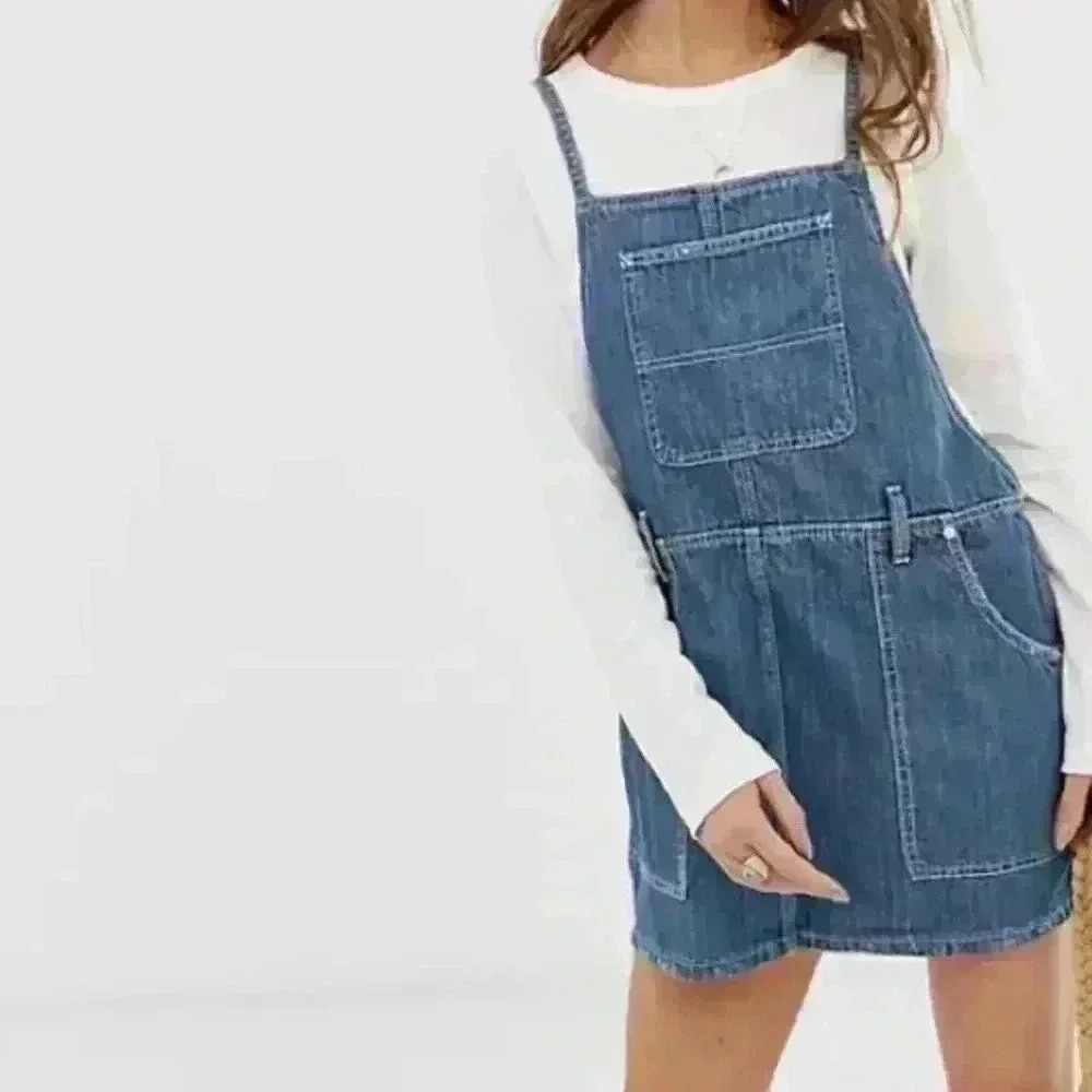 We the free sunset love denim dress medium - Picture 1 of 5